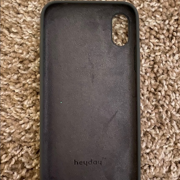 Grey Iphone Case with Sparkly Card Holder - Picture 2 of 2